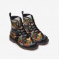 Rocking Cat on Casual Leather Lightweight Boots for Hippies