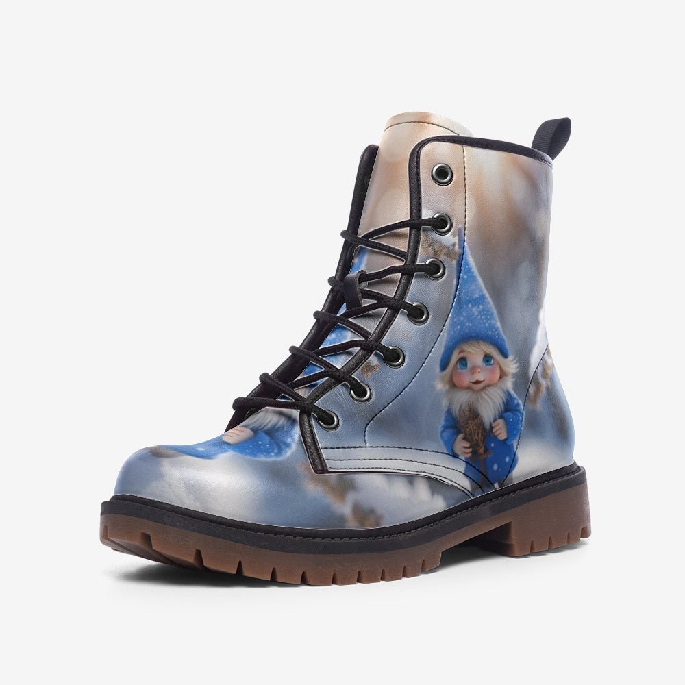 Christmas Gifts, Elf On The Shelf Casual Leather Lightweight Boots For Holiday Season