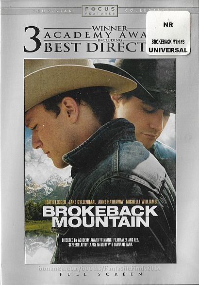 DVD - Brokeback Mountain (2005) _Heath Ledger _ Michelle Williams _ Randy Quaid__1
