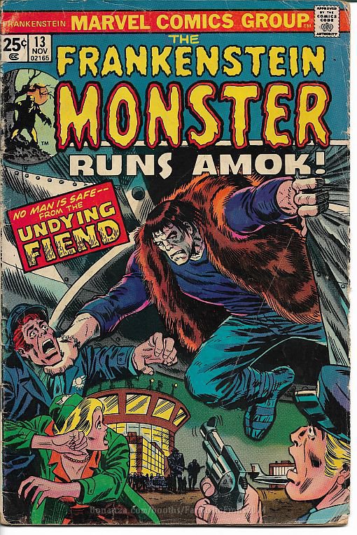 Frankenstein #13 (1974) _Marvel Comics _ Bronze Age _ Doug Moench _ Horror__1