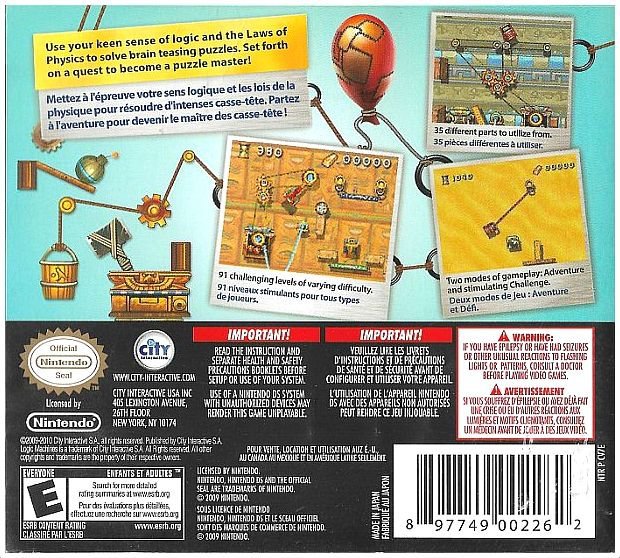 Nintendo DS - Logic Machines (2010) _Complete w_Case & Instruction Booklet__2