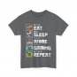 Anime Manga Lovers Shirt, Eat Sleep Anime Gaming Repeat Kawaii Fans Shirt