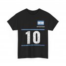 Argentina Number 10 Shirt, Argentina Soccer Argentinian Flag Shirt