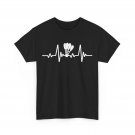 Badminton T-Shirt, Badminton Player Sports Lovers Badminton Heartbeat Shirt