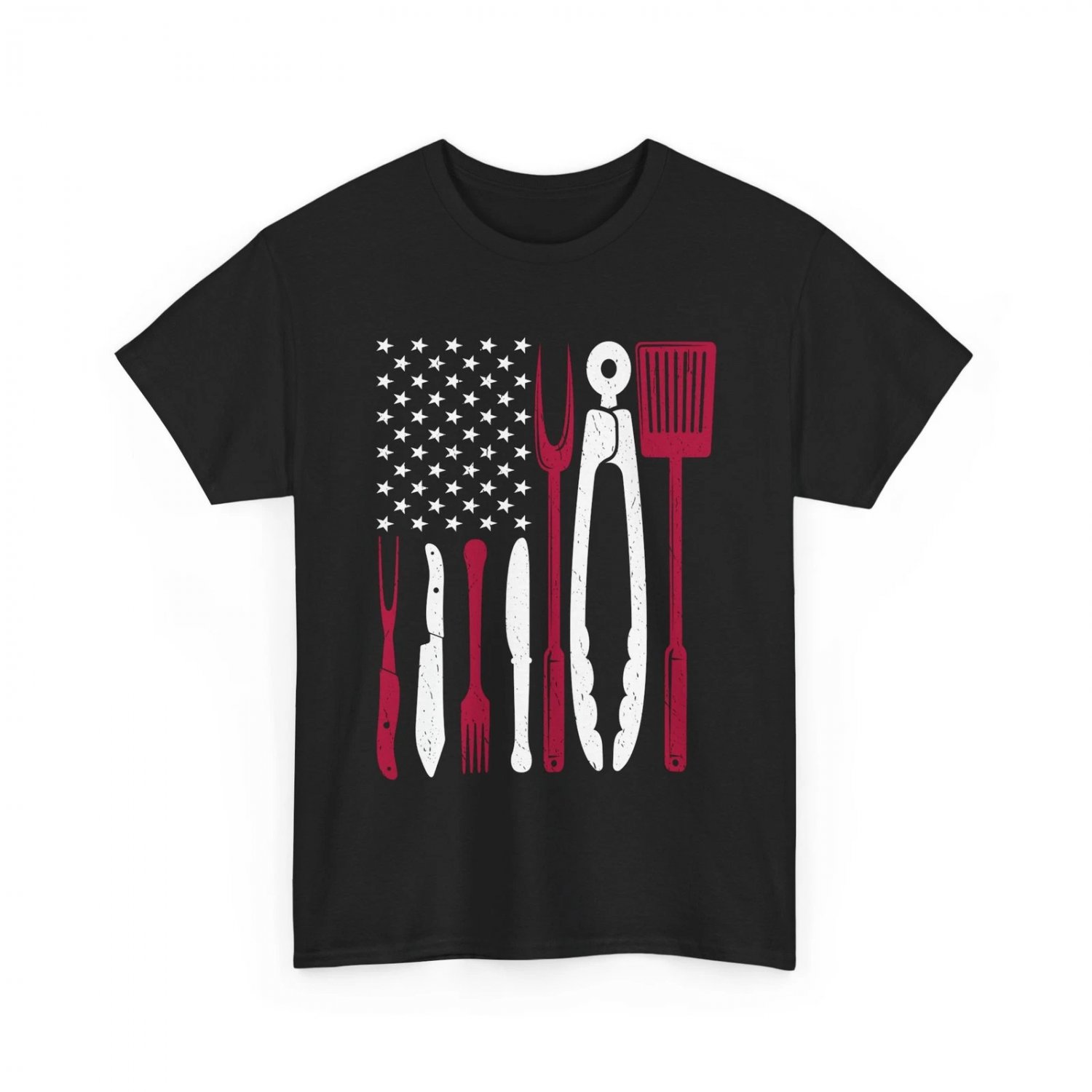 BBQ American Flag Shirt, Barbecue Grilling Lovers Women Men Shirt