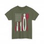 BBQ American Flag Shirt, Barbecue Grilling Lovers Women Men Shirt