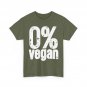 BBQ Zero Percent Vegan Shirt, Meat Lovers Carnivore Barbecue Grilling Shirt