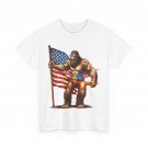 Bigfoot Fireworks 4th of July Shirt, Sasquatch American Flag T-Shirt