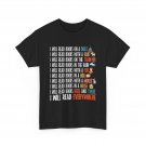 Book Reader Shirt, I Will Read Books On A Boat & Everywhere Reading Book T-Shirt