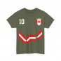 Canada Soccer Shirt, Canadian Flag Canada Number 10 Soccer Jersey Style Shirt