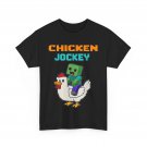 Chicken Jockey Zombie Pixel Funny Apparel T-Shirt