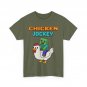 Chicken Jockey Zombie Pixel Funny Apparel T-Shirt