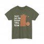 Crocheting Knitting T-Shirt, Just Let Me Finish This Row Knitting Funny Shirt