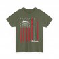 Curling American Flag Shirt, Ice Curling Winter Sport Fans Curler Shirt