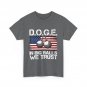D.O.G.E. In Big Balls We Trust Shirt, DOGE American Flag Women Men T-shirt