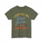 Dad Jokes Shirt, I Keep All My Dad Jokes In A Dad A Base Funny T-shirt