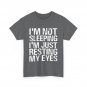 Dad Jokes Shirt, I'm Not Sleeping I'm Just Resting My Eyes Funny T-shirt