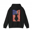 Deer Hunting American Flag Hoodie, Hunting Season Lovers Hoodie (on back) Deer Hunting American Flag Hoodie, Hunting Season Lovers Hoodie (on back)
