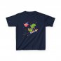 Dinosaur 4th of July American Flag Shirt, Fourth of July Kids Girls Shirt
