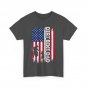 Dirt Bike Dad USA Flag Shirt, Biker Dad Biking Lovers Father's Day T-shirt