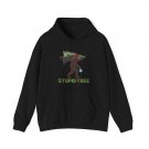 Disc Golf Hoodie, Disc Golfing Bigfoot Stupid Tree Disc Golfer Women Men Hoodie