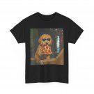 Dog Funny Shirt, Dog Eating Pizza Goldendoodle Meme Women Men Shirt