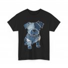 Dog Pattern Denim Patchwork Art Dogs Lovers Funny Shirt
