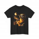 Dog Shirt, Bulldog Howling to The Moon Women Men Dogs Lovers T-Shirt
