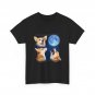Dog with Moon Shirt, Three Dogs Pat Animal Dog Lovers Women Men Shirt