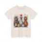 Eagerlys Colorful Funny Chicken Art, Crazy Chicken Family T-Shirt