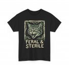 Feral & Sterile Cat T-Shirt, Wild Feline Grunge Art Cat Women Men T-Shirt Feral & Sterile Cat T-Shirt, Wild Feline Grunge Art Cat Women Men T-Shirt
