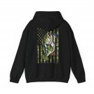 Fishing Camo American Flag Hoodie, Fishing Season Fisherman Men Dad Hoodie