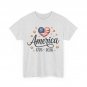 Flag Heart 1776 2026 Shirt, July 4th 250th Birthday Women Men T-Shirt