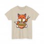 Fox Kawaii Noodles Shirt, Japanese Culture Fox Lovers Ramen Anime Shirt