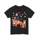 Foxes Cherry Blossom Shirt, Japanese Culture Fox Lovers Cute T-Shirt
