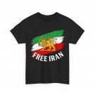 Free Iran T Iranian Flag Lion T-Shirt