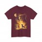 French Bulldog Howling to The Moon Meme 90s Animal Graphic T-Shirt