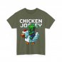 Funny Chicken Jockey Zombie Pixel Art Gamer T-Shirt