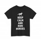 Horseback Riding Shirt, Keep Calm and Ride Horses Rider Women Men T-shirt