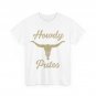 Howdy Putos Bull Skull Country Cowboy Western Graphic T-Shirt