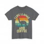 I Like Llamas and Coffee Shirt, Llama Coffee Lovers Women Men Vintage Shirt