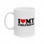 I Love My Hot Girlfriend I Heart My Hot Girlfriend GF BF Ceramic Mug