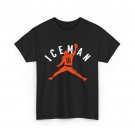 Iceman Football Silhouette Orange Number 18 T-Shirt