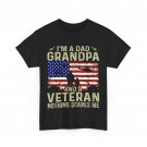 I'm A Dad Grandpa And Veteran Shirt Fathers Day Veteran T-Shirt