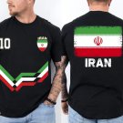 Iran Soccer Shirt, Iranian Flag Iran Number 10 Soccer Jersey Style Shirt Iran Soccer Shirt, Iranian Flag Iran Number 10 Soccer Jersey Style Shirt