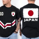 Japan Soccer Shirt, Japanese Flag Japan Number 10 Soccer Jersey Style Shirt Japan Soccer Shirt, Japanese Flag Japan Number 10 Soccer Jersey Style Shirt
