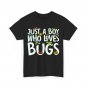 Just A Boy Who Loves Bugs Shirt, Bugs Catcher Kids Boys Funny T-Shirt