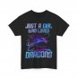 Just a Girl Who Loves Dragons Shirt, Dragons Lovers Women Girls Cute Shirt
