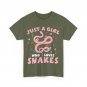 Just A Girl Who Loves Snakes Reptiles Snakes Lovers Women Girls T-Shirt