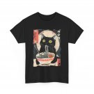 Kawaii Cat Eating Ramen Noodles Funny Anime Gift Girls Teens T-Shirt